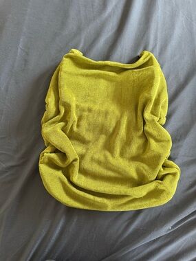 Olive Green Knit Cowl Neck Sweater Shell